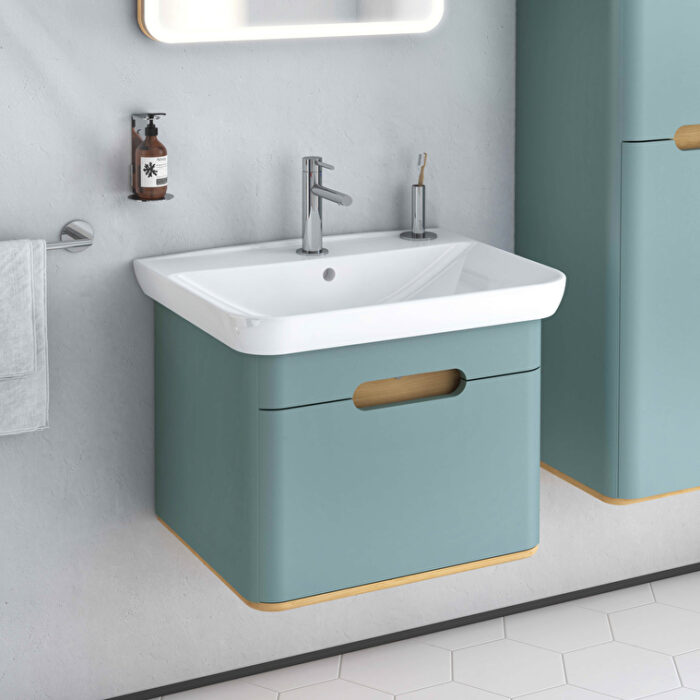 Sento_washbasin_unit_square_close_up___Sento_lavabo_dolab_kare_yak_n_ekim_2022_15_9b34a9e72daf2cd194aec8b7fa20e5cb737eb66f-4.jpg VitrA Sento Lavabo Dolabı, 65 cm, Bir Çekmeceli, Aydınlatmalı, Mat Fiyord Yeşili - 65873 - Banyo Alt Modülleri - 6