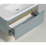 VitrA Sento Lavabo Dolabı, 100 cm, Bir Çekmeceli, Aydınlatmalı, Mat Fiyord Yeşili - 65875 - Banyo Alt Modülleri - 2