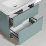 VitrA Sento Lavabo Dolabı, 80 cm, İki Çekmeceli, Aydınlatmalı, Mat Fiyord Yeşili - 65877 - Banyo Alt Modülleri - 5