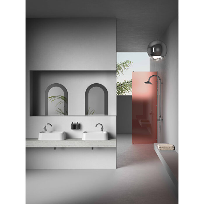 VitrA Liquid Düz Ayna, 57 cm, Parlak Siyah - Görsel 3