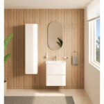 VitrA Mia Plus Round Boy Dolabı, 35 cm, Bir Kapaklı, Parlak Beyaz - Görsel 2