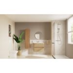 VitrA Mia Plus Round Boy Dolabı, 35 cm, Bir Kapaklı, Altın Meşe - Görsel 2