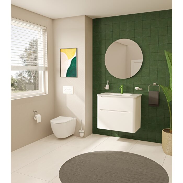 VitrA Prime Yuvarlak Ayna, 80 cm, Aydınlatmalı, Sensörlü - 67042 - Banyo Üst Modülleri - 20