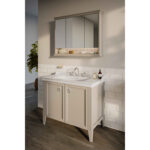 VitrA Valarte Lavabo Dolabı, 80 cm, İki Kapaklı, Etajerli Lavabolu, Mat Gri - 62154 - Banyo Alt Modülleri - 3
