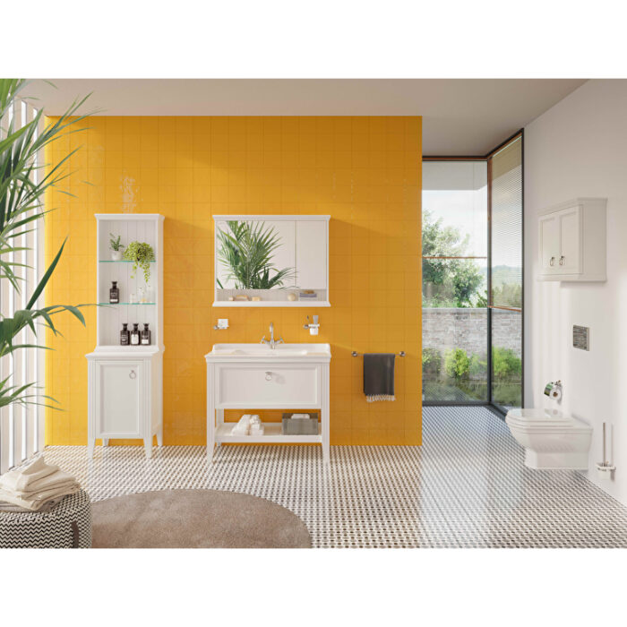 VitrA Valarte Üst Ünite, 75 cm, İki Kapaklı, Mat Beyaz - Görsel 3