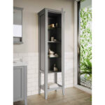 VitrA Valarte Boy Dolabı, 55 cm, Bir Kapaklı, Mat Gri, Sağ - 62244 - Boy Dolaplar - 1