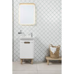 VitrA Sento Lavabo Dolabı, 50 cm, Bir Kapaklı, Dar, Aydınlatmalı, Mat Beyaz, Sol - Görsel 19