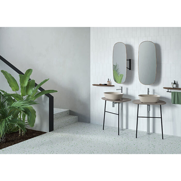 VitrA Plural Döner Ayna, 35 cm, Koyu Meşe - Görsel 5