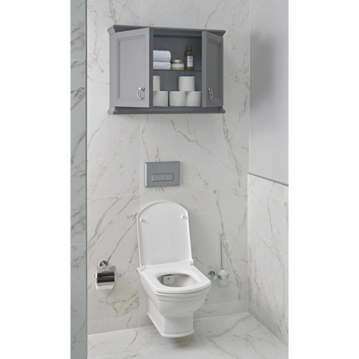 VitrA Valarte Üst Ünite, 75 cm, İki Kapaklı, Mat Gri - Görsel 3
