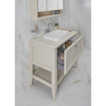 VitrA Valarte Lavabo Dolabı, 100 cm, Bir Çekmeceli, Tezgahüstü Lavabolu, Armatür Deliksiz, Mat Beyaz - 62198 - Banyo Alt Modülleri - 3