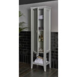VitrA Valarte Boy Dolabı, 55 cm, Bir Kapaklı, Mat Gri, Sol - 62241 - Boy Dolaplar - 2