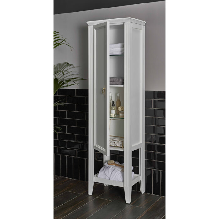 VitrA Valarte Boy Dolabı, 55 cm, Bir Kapaklı, Mat Beyaz, Sağ - Görsel 8