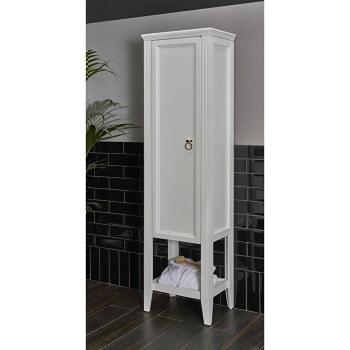 VitrA Valarte Boy Dolabı, 55 cm, Bir Kapaklı, Mat Beyaz, Sağ - Görsel 6
