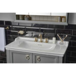 VitrA Valarte Lavabo Dolabı, 80 cm, İki Kapaklı, Etajerli Lavabolu, Mat Gri - 62154 - Banyo Alt Modülleri - 7