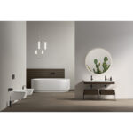 VitrA Prime Yuvarlak Ayna, 80 cm, Aydınlatmalı, Sensörlü - 67042 - Banyo Üst Modülleri - 1
