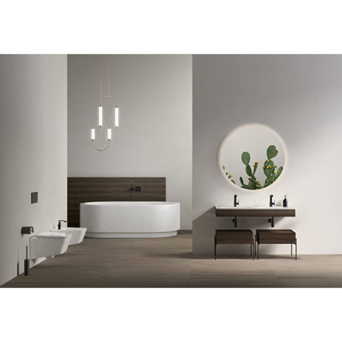 VitrA Prime Yuvarlak Ayna, 80 cm, Aydınlatmalı, Sensörlü - 67042 - Banyo Üst Modülleri - 1