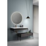 VitrA Equal Alt Ünite, 100 cm, İki Çekmeceli, Hareli Siyah Meşe - Görsel 4