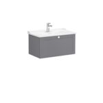 VitrA Root Classic Lavabo Dolabı, 80 cm, Bir Çekmeceli, Klasik Lavabo, Mat Gri - Görsel 3