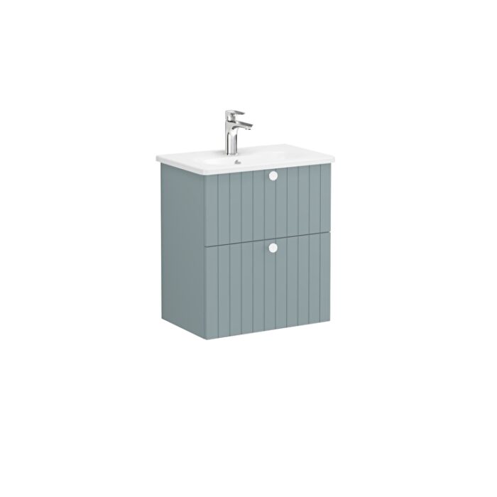 cb0528b298ef153d0ea0db1093d22ccedf33547f-3.jpg VitrA Root Groove Lavabo Dolabı, 60 cm, İki Çekmeceli, Dar, Yuvarlak Lavabo, Mat Fiyord Yeşili - 69243 - Banyo Alt Modülleri - 2