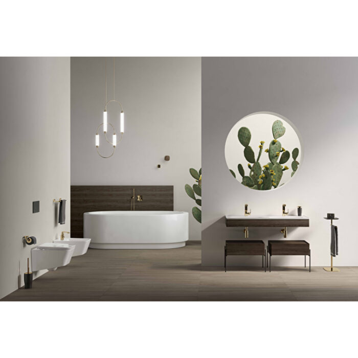 VitrA Prime Yuvarlak Ayna, 80 cm, Aydınlatmalı, Sensörlü - 67042 - Banyo Üst Modülleri - 8
