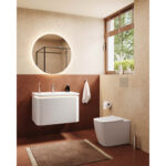 VitrA Prime Yuvarlak Ayna, 80 cm, Aydınlatmalı, Sensörlü - 67042 - Banyo Üst Modülleri - 26