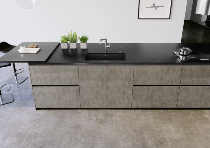Blanco Zerox 700-U Paslanmaz Çelik Durinox Dark Steel Eviye - 526244 - Paslanmaz Çelik Mutfak Eviyeleri - 3