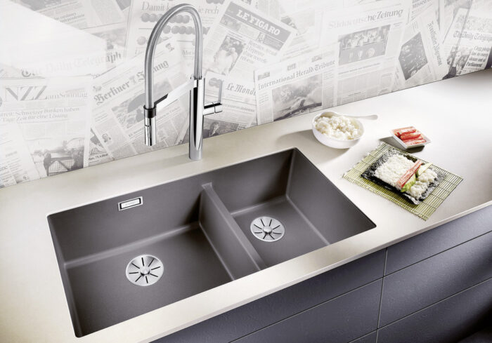 Blanco Subline 480/320-U Kaya Gri Eviye - 523585 - Granit Mutfak Eviyeleri - 2