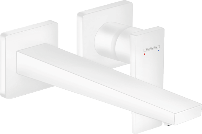 Hansgrohe Metropol Çubuk 22,5 Cm Ankastre Satin Beyaz Lavabo Bataryası - 32526700 - Ankastre Lavabo Bataryası