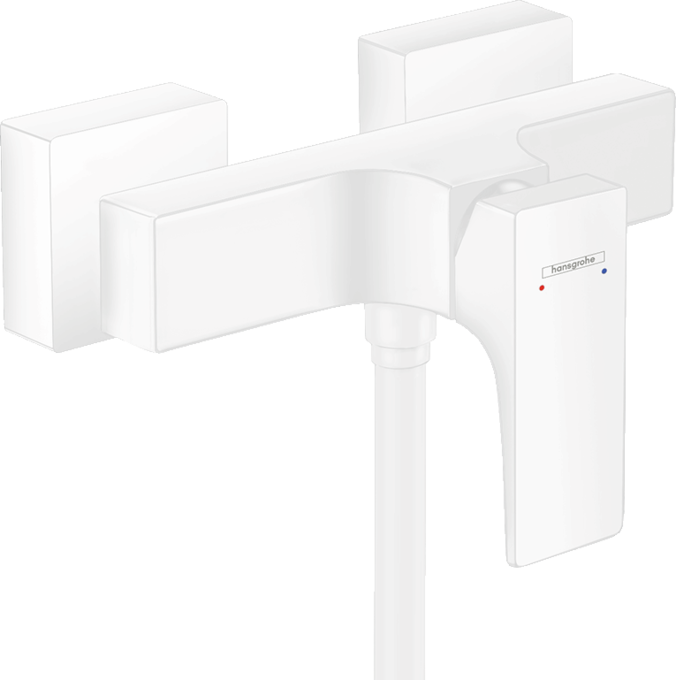 154__hpr02027_tif.png Hansgrohe Metropol Mat Beyaz Duş Bataryası - Görsel 1