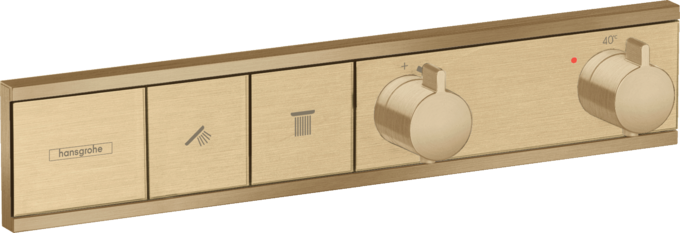 Hansgrohe RainSelect Fırçalanmış Bronz Banyo Bataryası - 15380140 - Banyo Bataryası