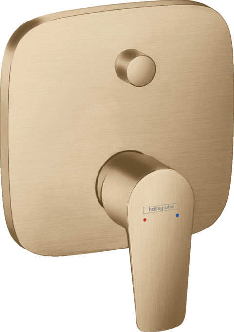 Hansgrohe Talis Ankastre Fırçalanmış Bronz Duş Bataryası - 71474140 - Ankastre Duş Bataryası