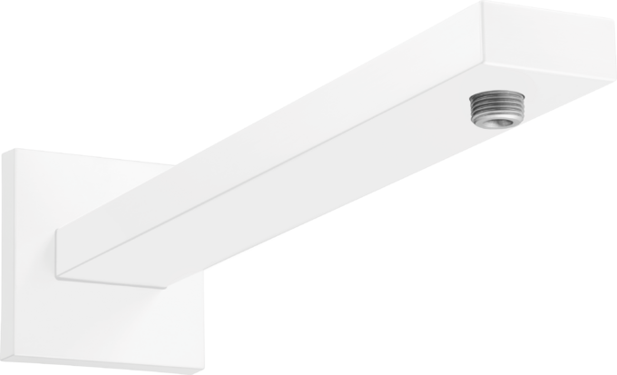 Hansgrohe Mat Beyaz Duş Kolu Kare - 27694700 - Tepe Duş Borusu