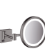 Hansgrohe AddStoris Led Işıklı Siyah Krom Makyaj Aynası - 41790340 - Aynalar ve Ayna Setleri
