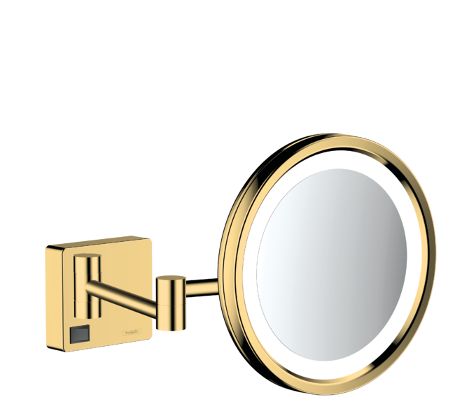 Hansgrohe AddStoris Led Işıklı Altın Makyaj Aynası - 41790990 - Aynalar ve Ayna Setleri