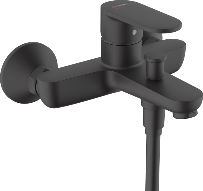 Hansgrohe Vernis Tek Kollu Banyo Bataryası Satin Siyah 71440670 - 71440670 - Banyo Bataryası