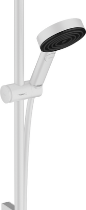 Hansgrohe Pulsify Select S Duş Seti 105 3 jet Relaxation EcoSmart Duş Barı ile 65 cm Mat Beyaz - 24161700 - Sürgülü Duş Setleri