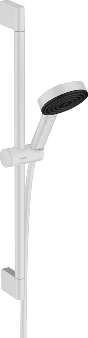 Hansgrohe Pulsify Select S Duş Seti 105 3 jet Relaxation EcoSmart Duş Barı ile 65 cm Mat Beyaz - 24161700 - Sürgülü Duş Setleri
