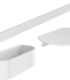 Hansgrohe WallStoris Satin Beyaz Küvet Paketi - 27966700 - Banyo Aksesuar Seti