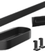Hansgrohe WallStoris Satin Siyah Duş Paketi - 27967670 - Banyo Aksesuar Seti