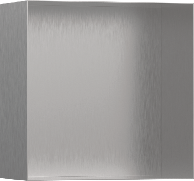154__hpr03624_tif.png Hansgrohe XtraStoris Minimalistic 30x30x14 Cm Mat Paslanmaz Çelik Açık Çerçeveli Duvar Nişi - Görsel 1