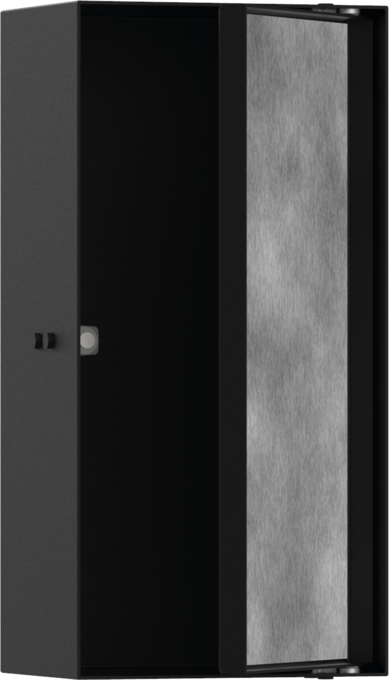 Hansgrohe XtraStoris Rock 30x15x10 Cm Satin Siyah Seramik Kaplanabilir Kapaklı Duvar Nişi - 56082670 - Banyo Aksesuar Seti