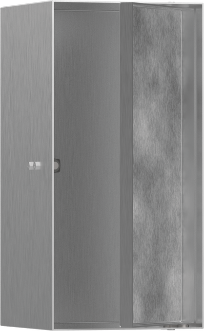Hansgrohe XtraStoris Rock 30x15x14 Cm Mat Paslanmaz Çelik Seramik Kaplanabilir Kapaklı Duvar Nişi