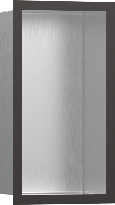 Hansgrohe XtraStoris Individual 30x15x10 Cm Mat Siyah Çerçeveli Paslanmaz Çelik Duvar Nişi