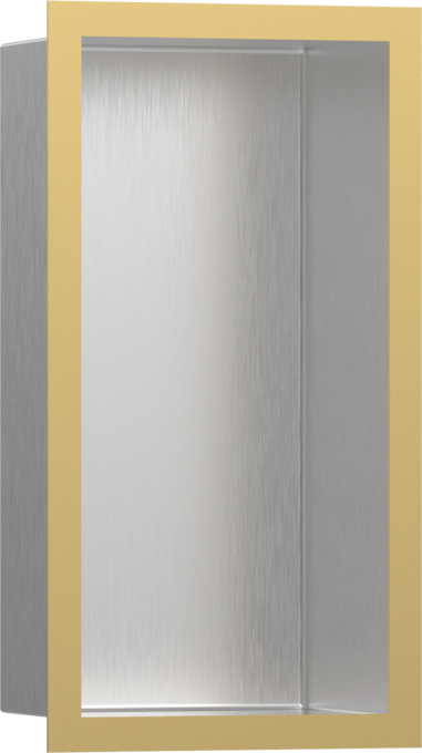 Hansgrohe XtraStoris Individual 30x15x10 Cm Parlak Altın Çerçeveli Paslanmaz Çelik Duvar Nişi - 56094990 - Banyo Aksesuar Seti