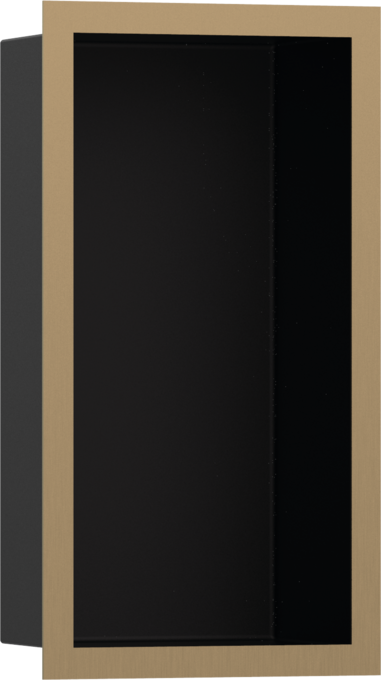 Hansgrohe XtraStoris Individual 30x15x10 Cm Mat Bronz Çerçeveli Mat Siyah Duvar Nişi - 56095140 - Banyo Aksesuar Seti