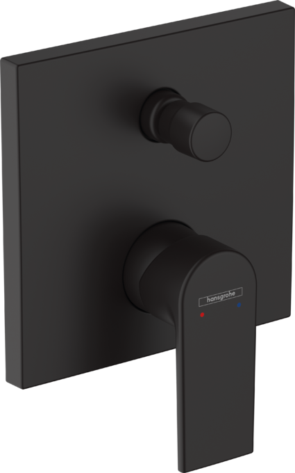 Hansgrohe Vernis Tek Kollu Banyo Bataryası Satin Siyah 71469670 - 71469670 - Banyo Bataryası