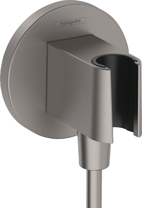 Hansgrohe FixFit S Duş Askılı Mat Siyah Krom Çıkış Dirseği