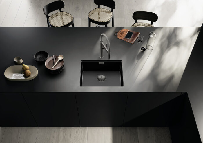 Blanco Claron 500-U Paslanmaz Çelik Durinox Dark Steel ED Sink - 527834 - Paslanmaz Çelik Mutfak Eviyeleri - 1