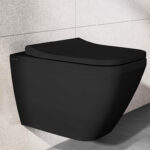 Vitra Integra Square Klozet Kapağı Slim, Duroplast, Yavaş Kapanır, Kolay Sök-Tak, Metal Menteşeli, Mat Siyah - 191-483R009 - Klozet Kapağı - 4