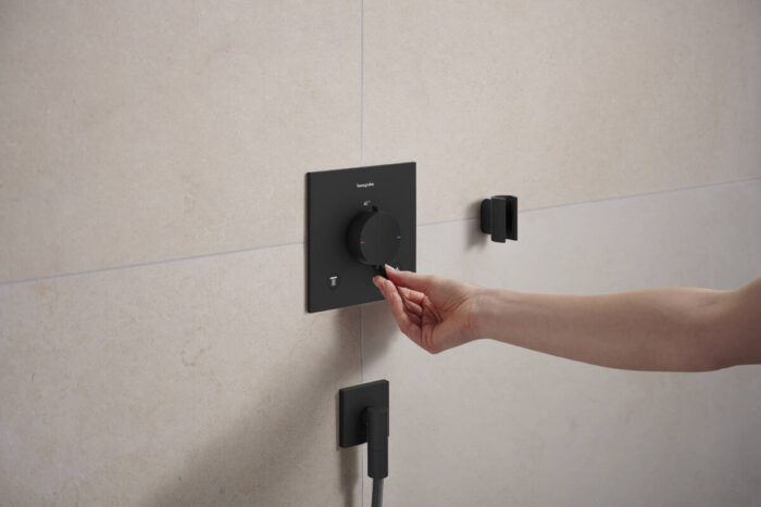 Hansgrohe Ecostat Comfort E Gizli Montaj Termostatı, 2 Çıkışlı, Mat Siyah - Görsel 2